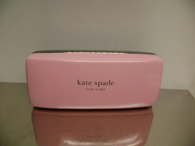 KATE SPADE HARD PINK GREEN SUNGLASS CASE