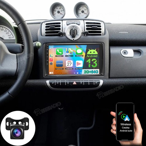 Für Benz Smart Fortwo 451 2005-2010 Android 13 Autoradio GPS Navi CarPlay 64GB - Bild 1 von 16