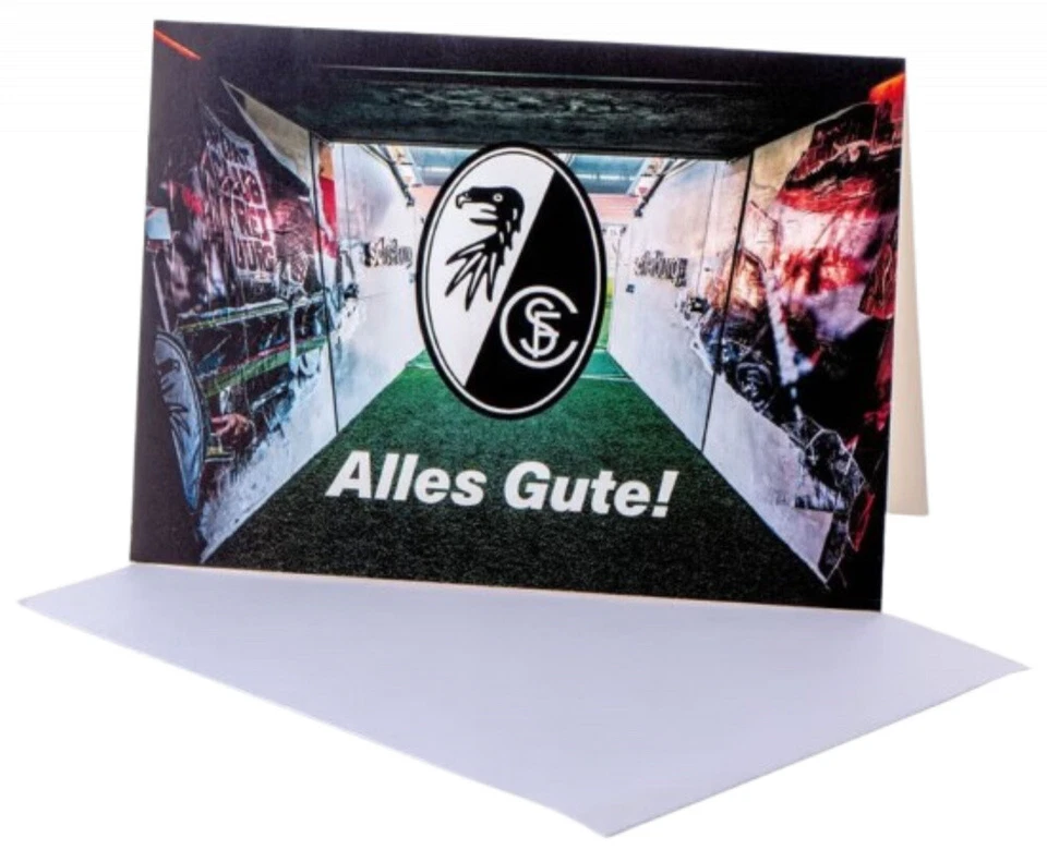 SC Freiburg Grußkarte - Alles Gute - Karte | Glückwunschkarte | Klappkarte SCF