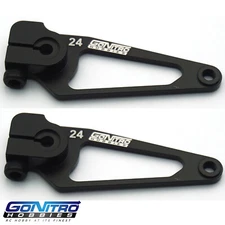 Go Nitro Hobbies 24T Aluminum A Spec Servo Arm 2 Black Hitec