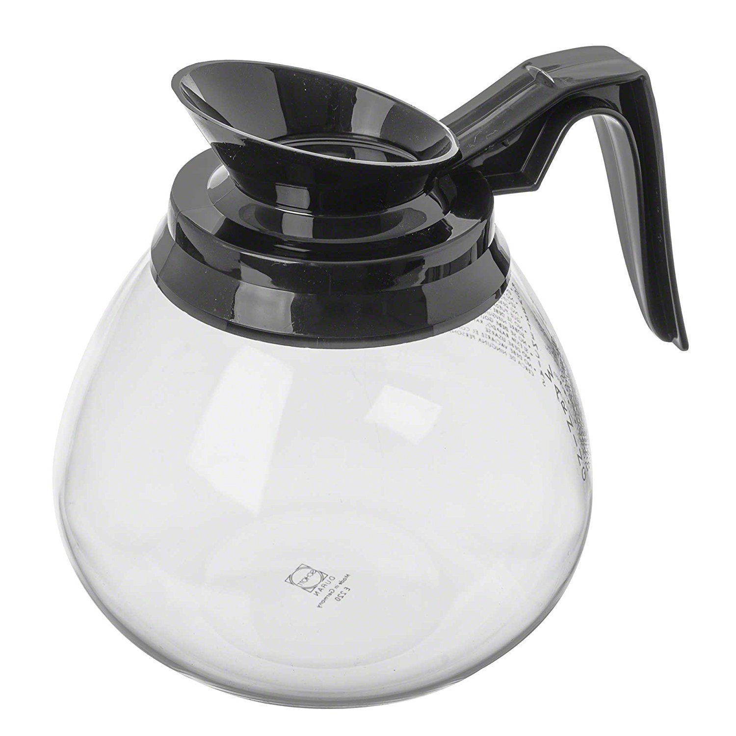 Lot of 2 NEW Coffee Pot/Decanter/Carafe for Commercial BUNN 64 oz. Glass - Black