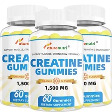 3Packs - Creatine Gummies 1500mg – Delicious Orange