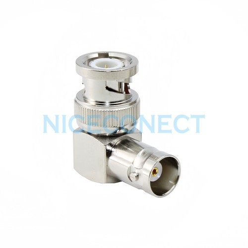 10x BNC Adapter Male to Female Right Angle Elbow 30X3-01100 Yaesu Radio FT-817 - Picture 4 of 5