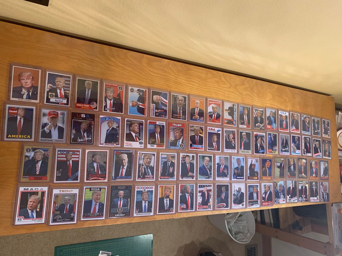 73-Card Lot Donald Trump President GOP MAGA Novelty Art Baseball Trading  Cards