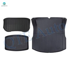 Set of 3 All Weather Trunk Mats Cargo Liner TPE For 2023-2025 Tesla 3