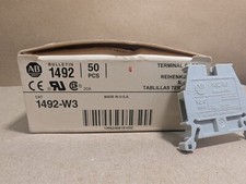 Allen-Bradley 1492-W3 Ser. B Terminal Blocks (Box of 50) 600V, Gray, 2.5mm