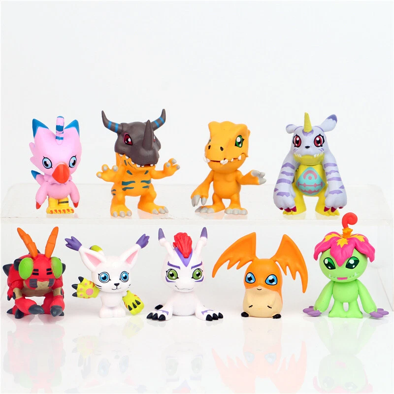 9 pcs Digital Monster Adventure Agumon Gabumon Mini PVC Figures Set Digimon Toys - Image 3 of 4