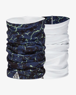 Nike ACG Reversible Neck Wrap Mask Gaiter Happy Arachnid Navy White New With Tag