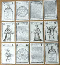 Fortune Telling playing cards - Facsimile of John Lenthall's pack