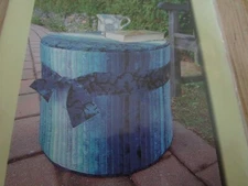 A New Take On A Tuffet,  Aunties Two Patterns, 2 sizes, sewing, crafts Footstool