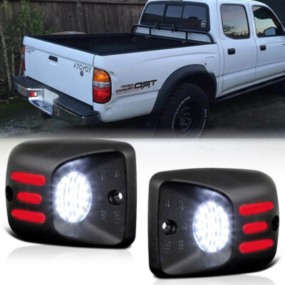 2 Luces LED De Matrícula Rojas Para Toyota Tacoma 1995-2004 | Oxilam | Plug-and-play 6000K