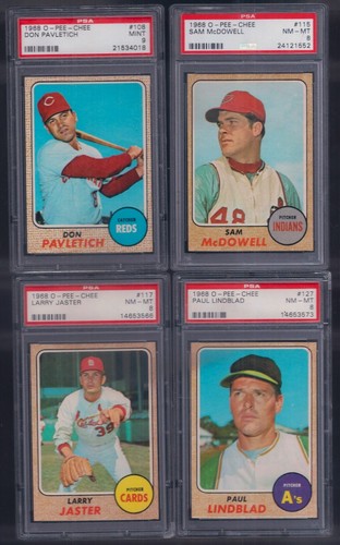 PSA 8 1968 OPC O-pee-chee #145 Don Drysdale Los Angeles Dodgers HOF SETBREAK - Picture 3 of 16