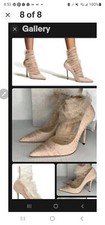 Jimmy Choo Lavish 100 Ballet pink/glitter tulle pumps Euro 40