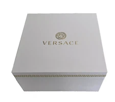 Versace Perfume Square Empty Gift Box Container White 7.5"x7.5"x4"