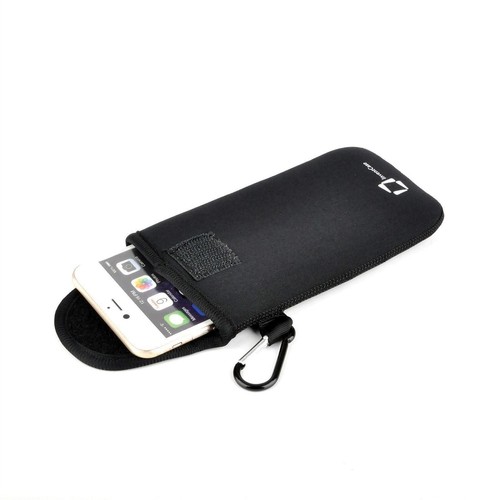 CUSTODIA POCHETTE ORIGINALE INVENTCASE IN NEOPRENE NERO PER DORO LIBERTO 822/8028/8030/8031 - Foto 8 di 9
