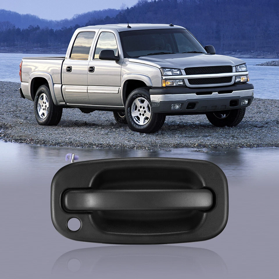 Outside Exterior Door Handle Black Front Passenger Side For Chevy Silverado GMC - Изображение 3 из 4