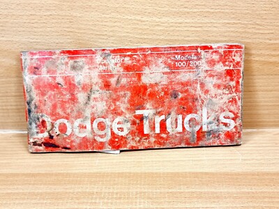 70er Dodge Trucks 100 300 V6 / V8 - BEDIENUNGSANLEITUNG HANDBUCH - ORIGINAL