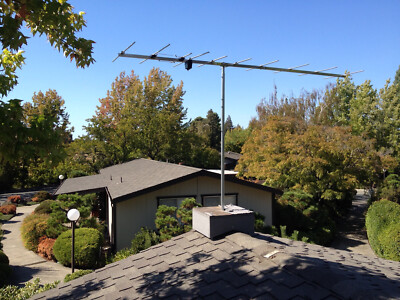 Non PenetratIng TV Antenna Flat Roof Or Shallow Peak Roof Mount - Needs Covering
