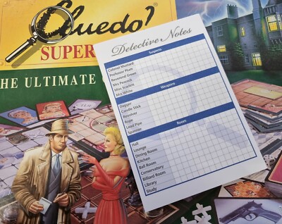 Cluedo Clue Scorecard Refill Detektivnoten Ersatz - 840 Spiele!