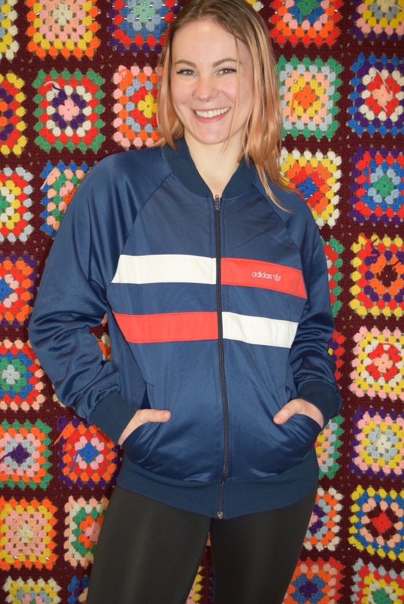 80's adidas Navy Track Jacketアディダス　ジャージ Vintage 80s Adidas Track Jacket Navy Blue | eBay