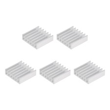 5pcs Parallel Notch Heatsink for MOS GPU IC Chip Silver 20x20x6mm-
