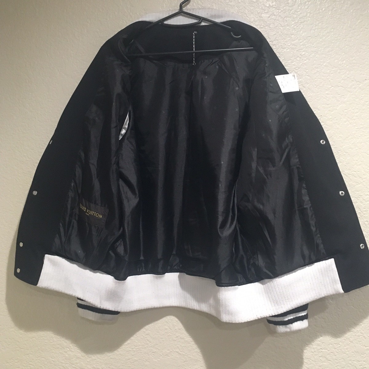 Louis Vuitton x Fragment Design Embroidered Varsity Jacket Louis Vuitton x Fragment Design Embroidered Varsity Jacket