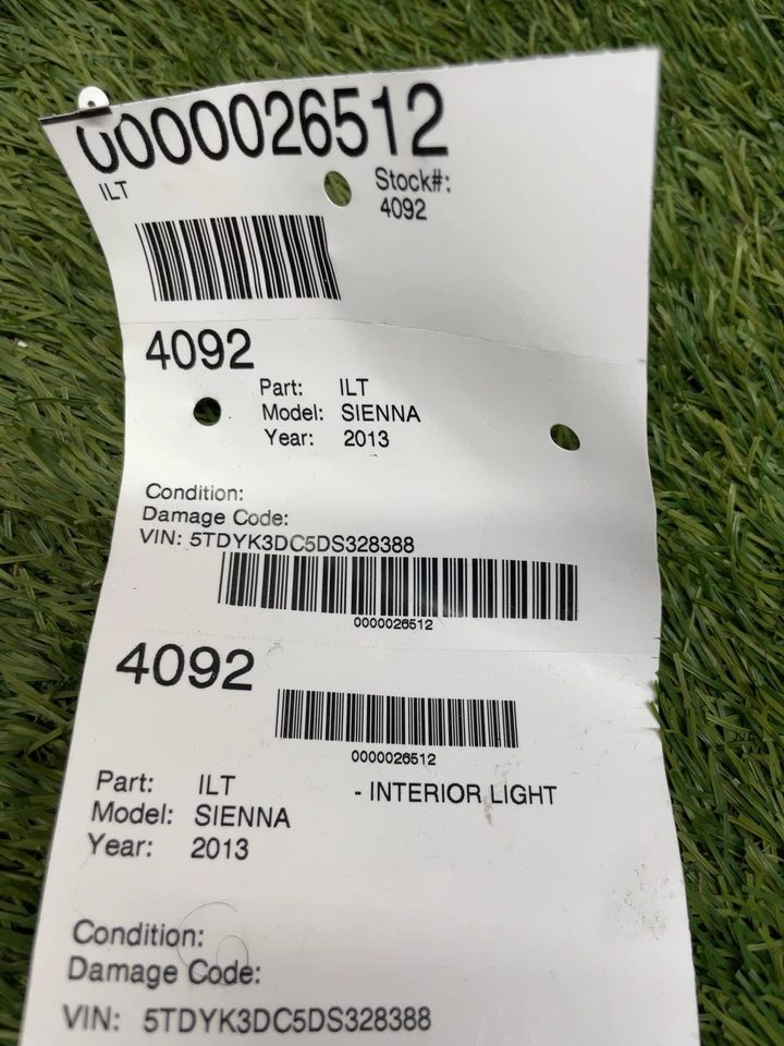 ✅ Toyota Corolla 2013 lámpara de techo OEM Foto 3 de 3