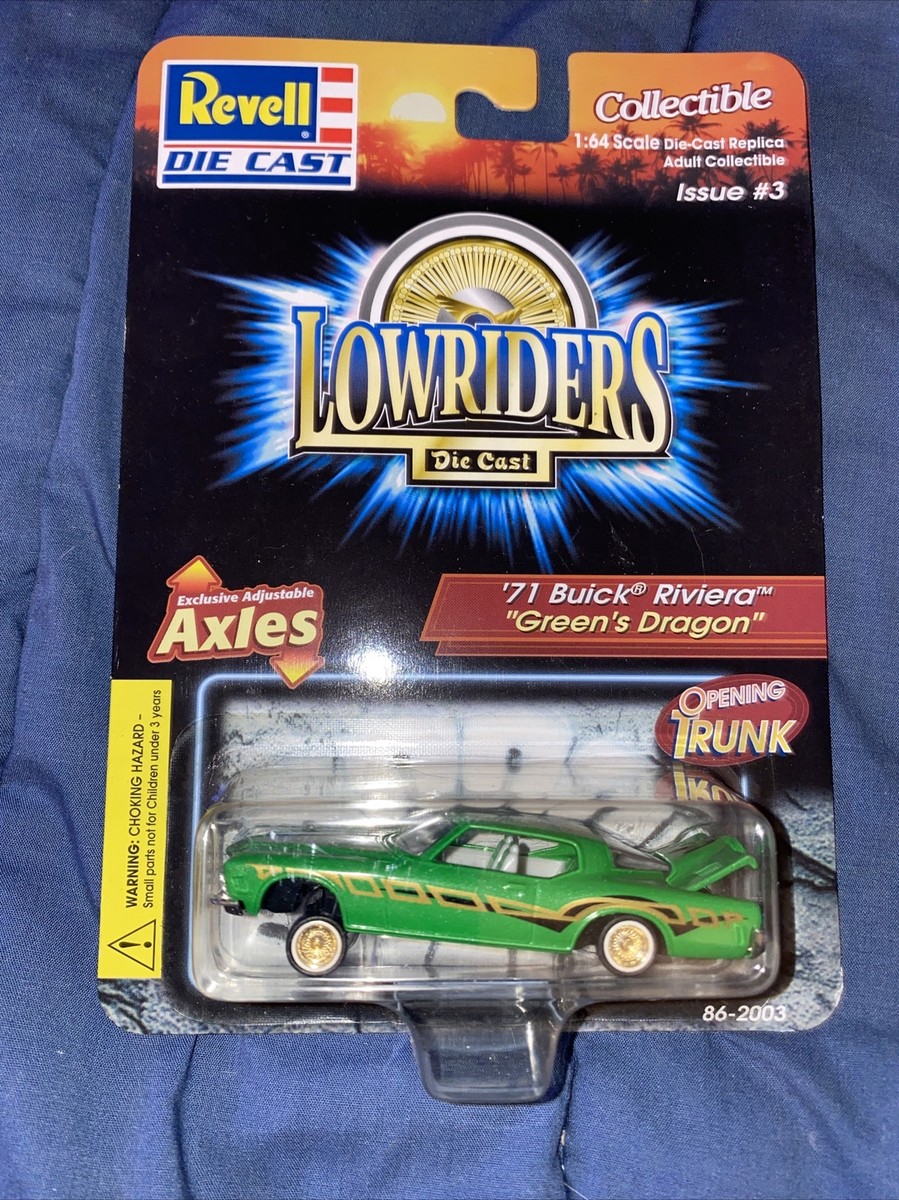 1/64 Revell アメリカン グラフィティ 3台セット Revell Lowriders Issue #3 '71 Buick Riviera “Green's Dragon” 1:64