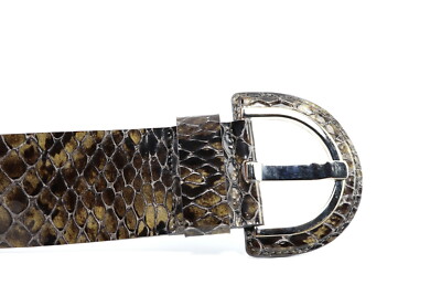 BANANA REPUBLIC Python Print Genuine Italian Leather Women
