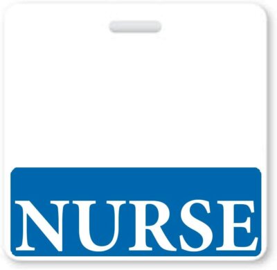 NURSE Badge Buddy - Horizontal - Heavy Duty Hospital ID Card Buddies Nurses