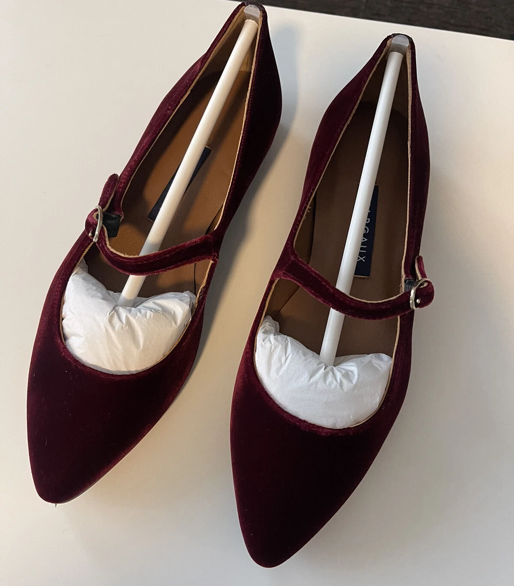 Womens burgundy cheap flats