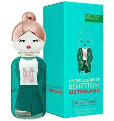 Benetton Sisterland Green Jasmine Eau De Toilette Women's 2.7oz 80 ml New & Seal