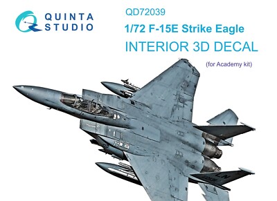 Quinta Studio QD72039 3D Decal F-15E Strike Eagle. Interior (Academy kits) 1/72