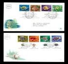 ISRAEL 1962-1963 RED SEA FISHES #231-234/246-249 FDC