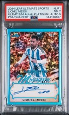 2024 HOLO PLATINUM #LM1 LIONEL MESSI 4/5 PSA 7 AUTO 9