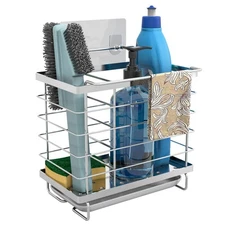 Sink Tray Cleaning Basket Bathroom Holder For Storage And Organization