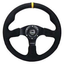 Steering Wheel 3-spoke Alcantara Ultra Suede Reinforced Steering Wheel W Yellow Steering Wheel 3-spoke Alcantara Ultra Suede Reinforced Steering Wheel W Yellow