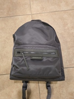 Longchamp Small Le Pliage Neo Nylon Backpack Charcoal Gray New Without Tags