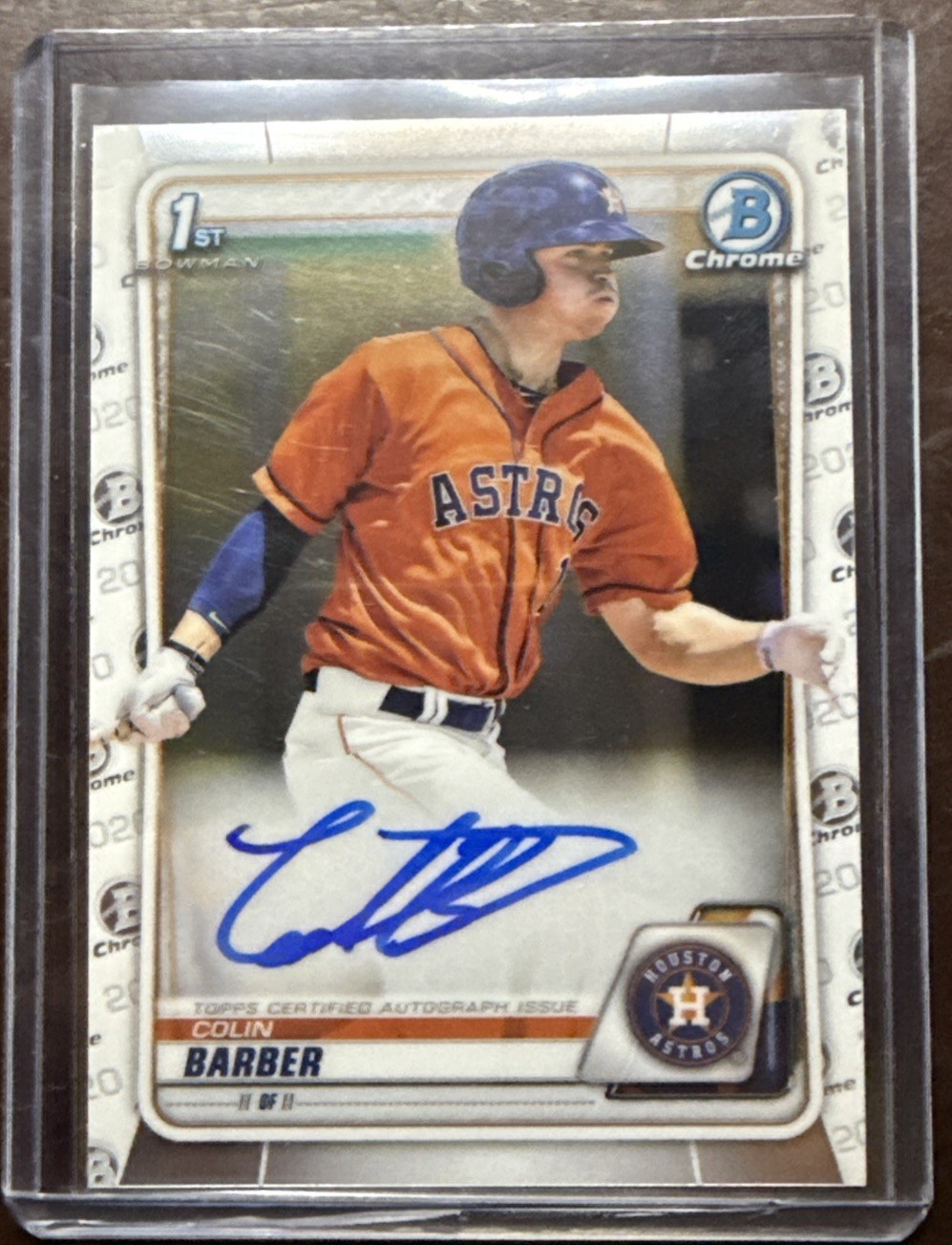 2020 Bowman Chrome - Prospect Autographs Colin Barber #CPA-CBA (AU, RC)
