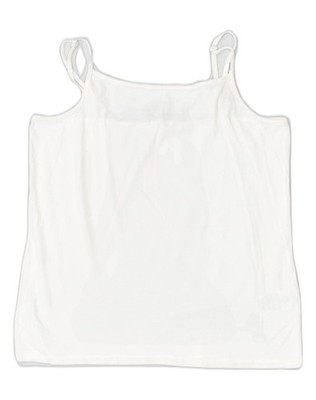 BLUE MOTION Damen Crop Trägertop IT 48/50 XL Weiß Baumwolle IX05