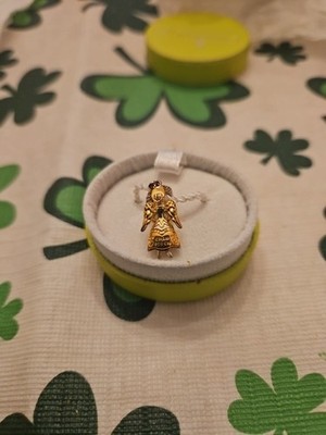 NWT Chamilia 2015 HOLIDAY ANGEL Gold Electroplating/Sterling Bead 2010-3341 $45