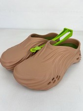 CROCS Echo Wave Clogs Slip On Shoes Cork Brown Green Mens Size 10 Comfort NEW