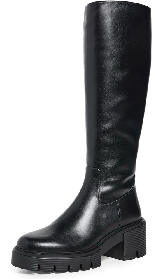 Botas hasta la rodilla Stuart Weitzman Soho para mujer, negras, 7,5 medianas EE. UU. Foto 3 de 4