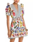 FARM Rio Greek Garden Off-White Mini Dress MSRP $230
