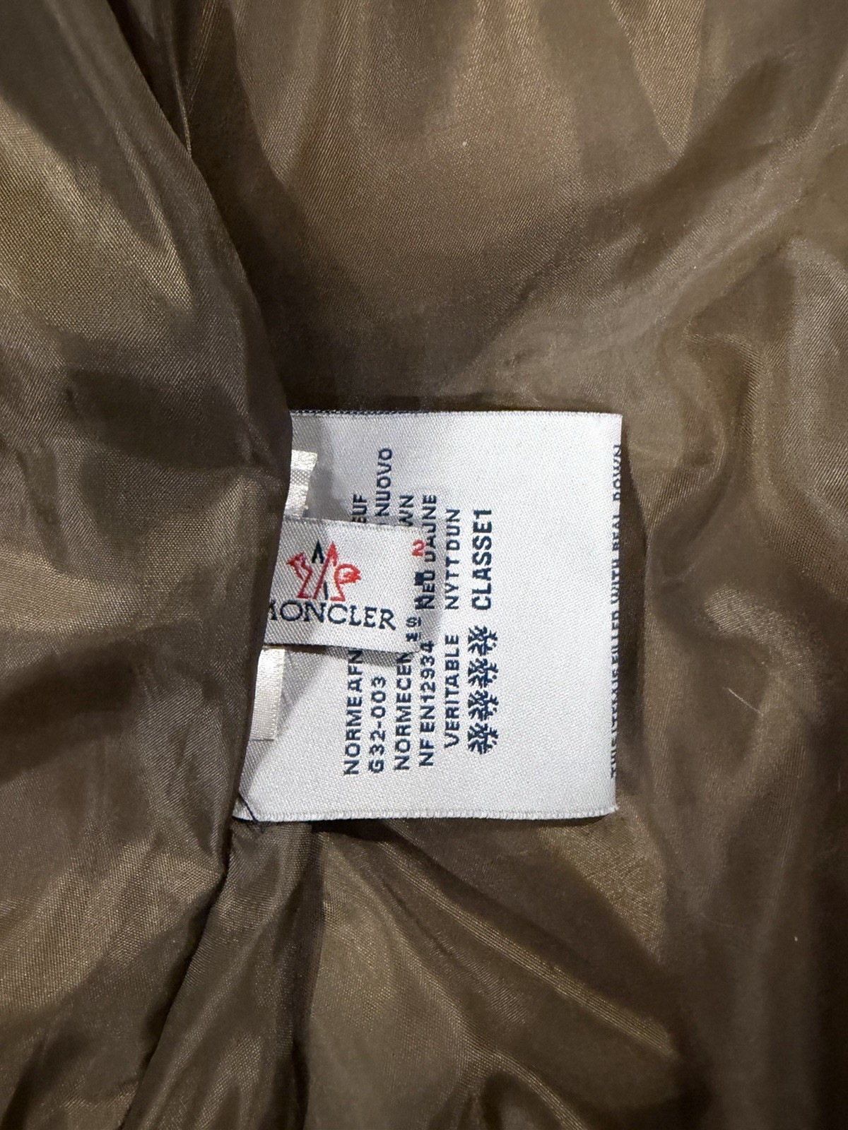 Moncler Beige Down Button-Down Puffer Jacket Coat… - image 9