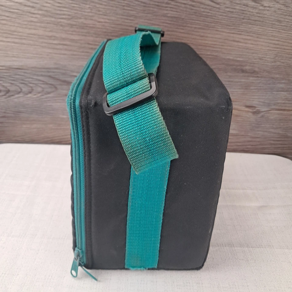 Vintage Case Logic 30 CD Storage Holder Carry Case Teal Black USA - Image 3 of 4