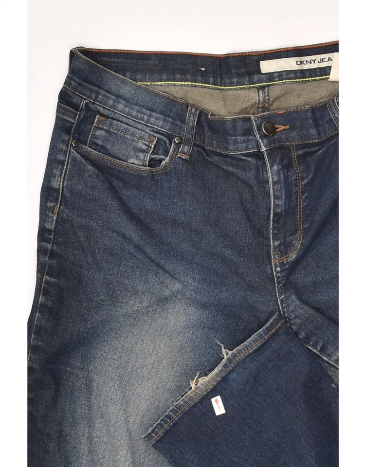 DKNY Womens Straight Jeans US 8 Medium W34 L30 Navy Blue Cotton AF16 - Image 4 of 4