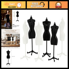 6pcs Mini Doll Dress Form Mannequin 8.3" for 1/6 Scale Clothes Display, Toy Stan