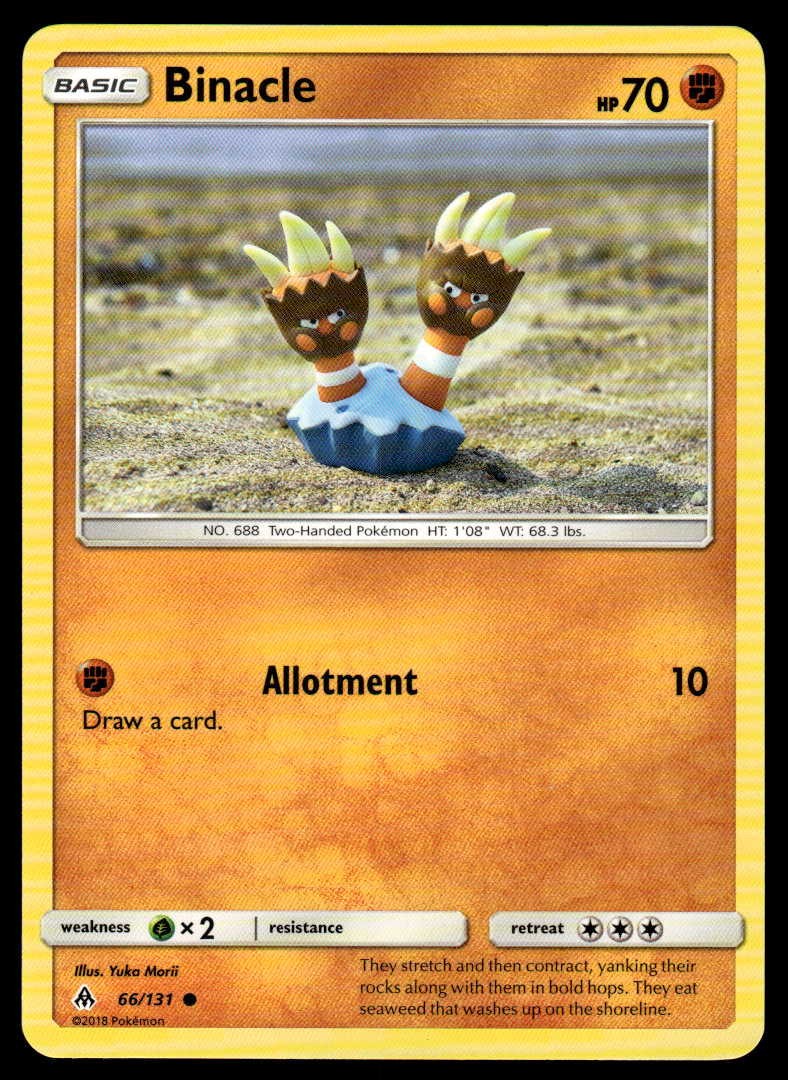 POKEMON BINACLE FORBIDDEN LIGHT 66/131 C NM/M
