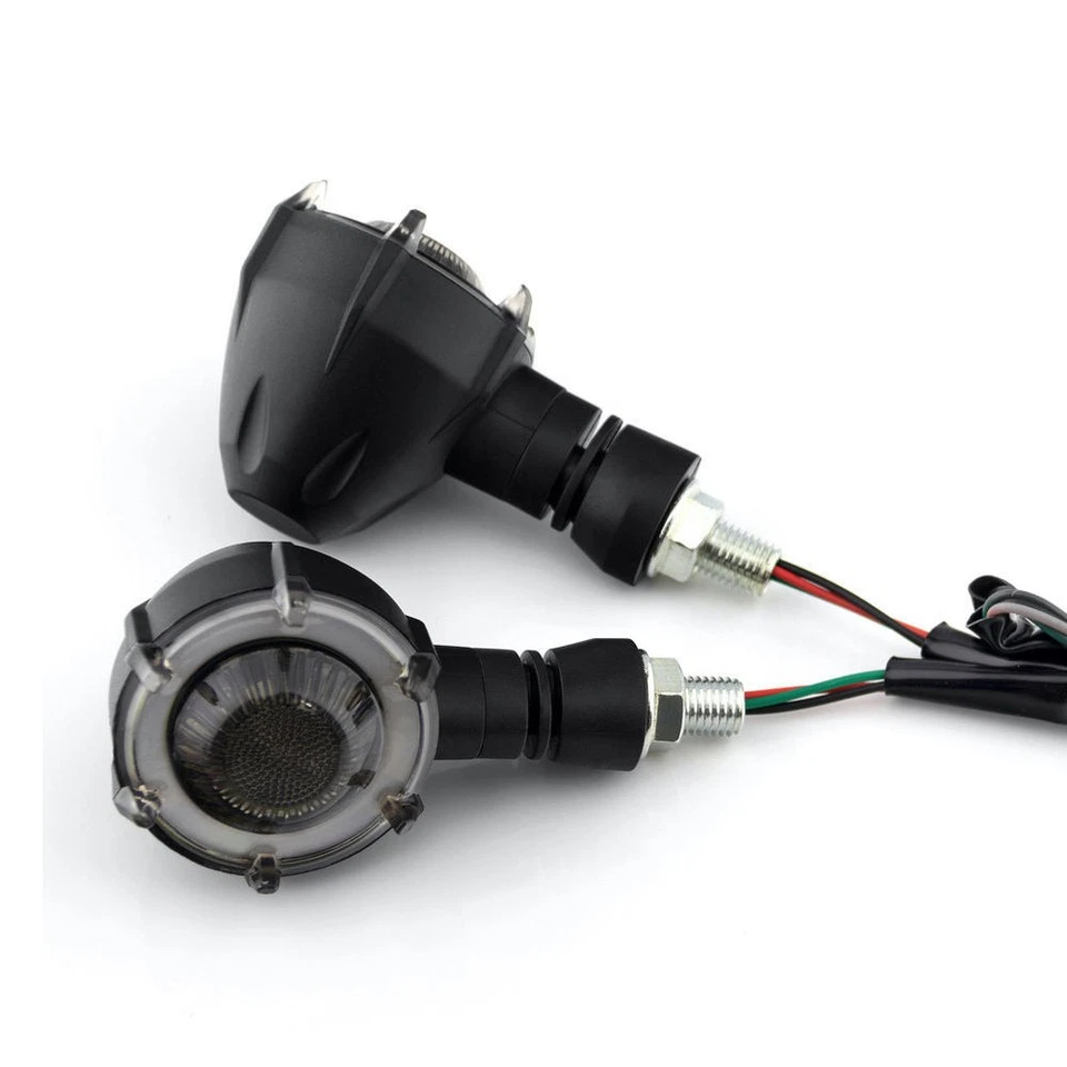 4X Motorcycle 12V LED Turn Signal Lights for Honda CB650 XR250 XR500 CB1100F Foto 4 de 4